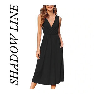 Shadowline‎ Black Maxi Dress size small